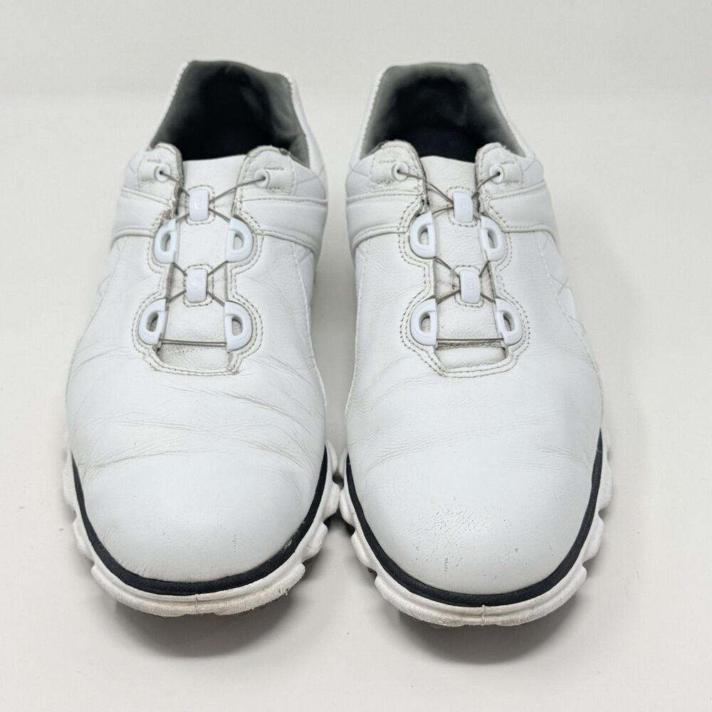 Footjoy Pro SL BOA Golf Shoes Mens 10 M White Black Leather Spikeless 53596 - Picture 5 of 16